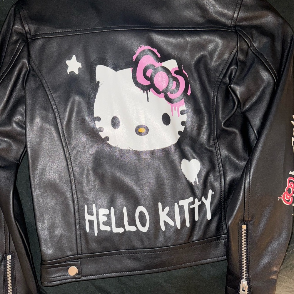 Forever 21 Black Hello Kitty Kids Jacket